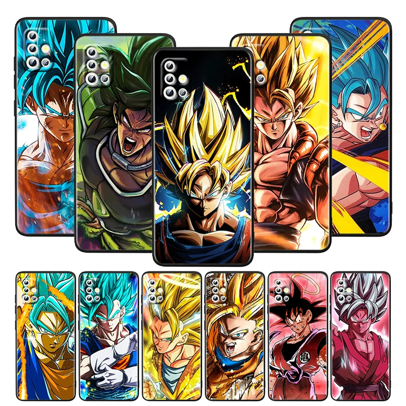 

Cartoon Dragon Ball Z Cool For Samsung Galaxy A52S A72 A71 A52 A51 A12 A32 A21S 4G 5G Funda Soft TPU Black Phone Case Capa Coque