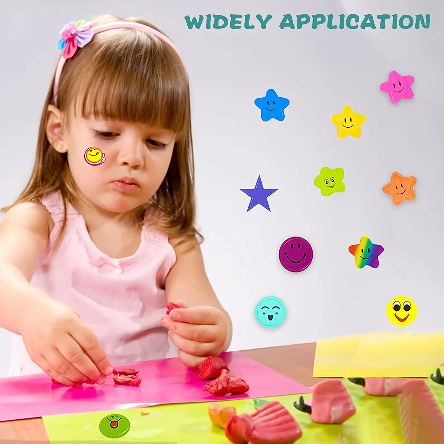 Стикер с улыбающимся лицом для ноутбука 10 листов |