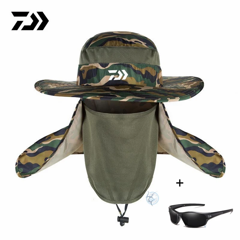 

2022 DAIWA Men's Outdoor Fishing Cap Quick-drying Summer Mountaineering Breathable Camouflage Hat Dawa Sports Sun Fishing Hat
