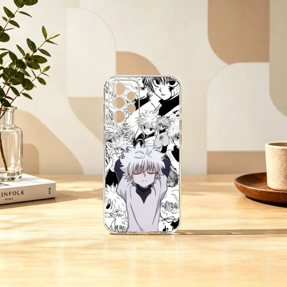 Фото Чехол для телефона Killua Zoldyck H-Hunter x Hunter для Samsung S25, S24, S21, S22, S23, S30, Ultra, S20, Plus, Fe, прозрачный №4