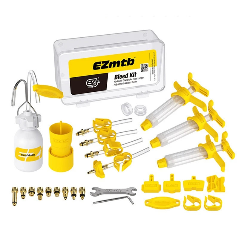 

Ezmtb 2021 PRO Bicycle Hydraulic Disc Brake Oil Bleed Kit Road Bike Brake Repair Tool For SRAM, SHIMANO,MAGURA,Avid,XTECH,ZOOM