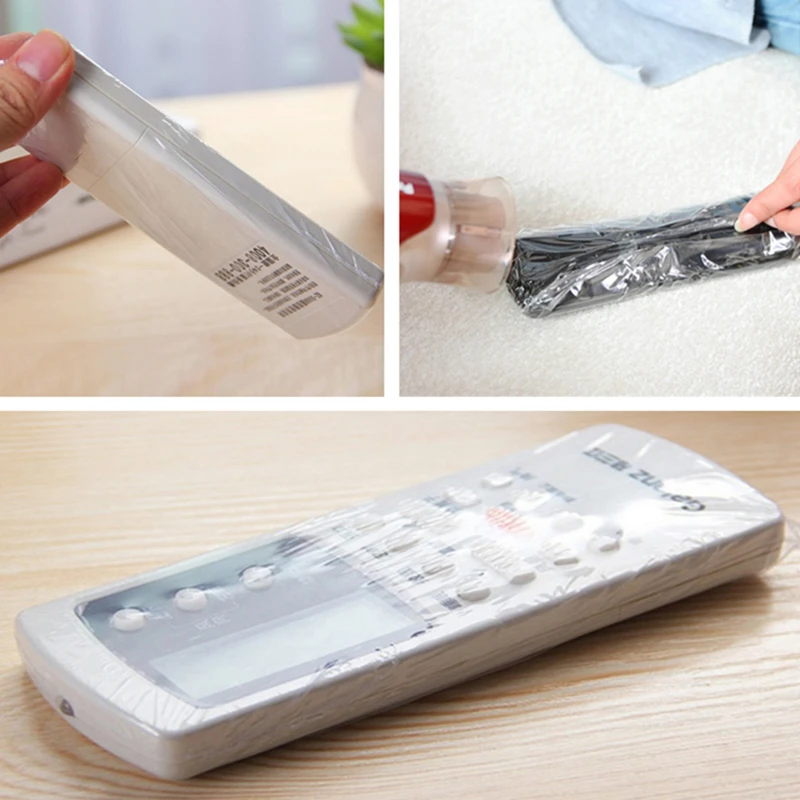 

Heat Shrink Plastic Wrap Film TV Air-Conditioner Video Remote Control Screen Protect Cover Dust Proof Waterproof Film 5 Pcs