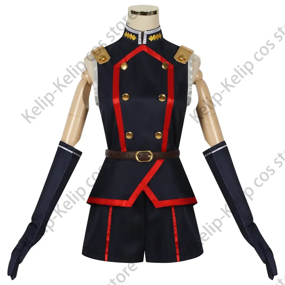 Kyouka Uzen Косплей Костюм Парик Аниме Mato Seihei No Slave Himari Azuma Униформа Шляпа Розовые