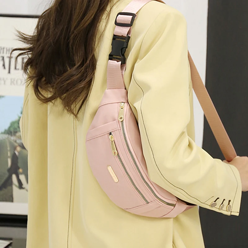

Waist Bags For Women Leisure Color Waist Bag Shoulder Crossbody Chest Bags Handbags All-match Messenger Belt Bags