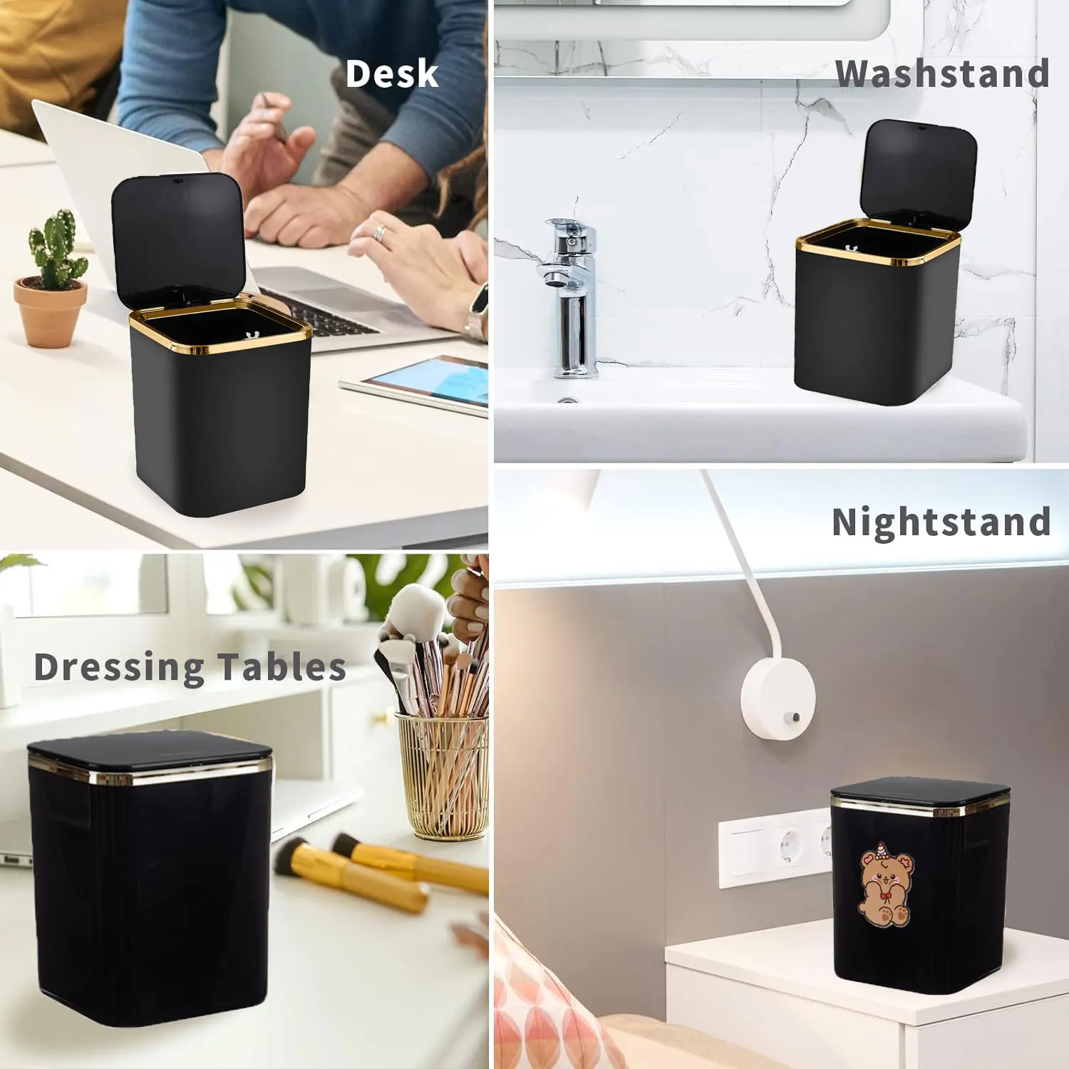 Мини-корзина для мусора с крышкой 2 л