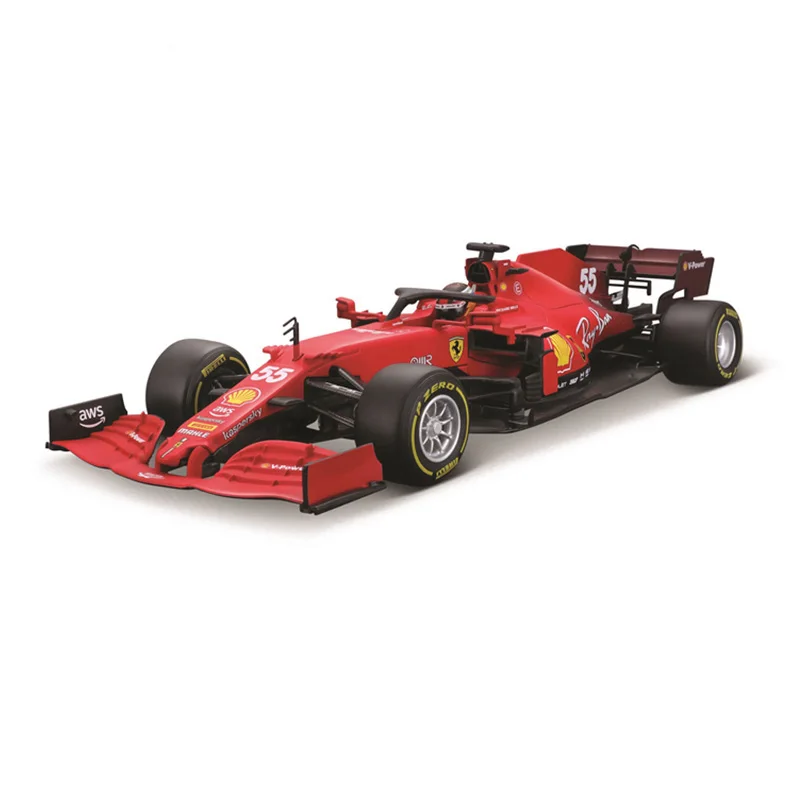 Bburago 1:18 Новинка 2021 SF21 F1 Racing #55 Карлос Sainz формула Автомобиль статический литой