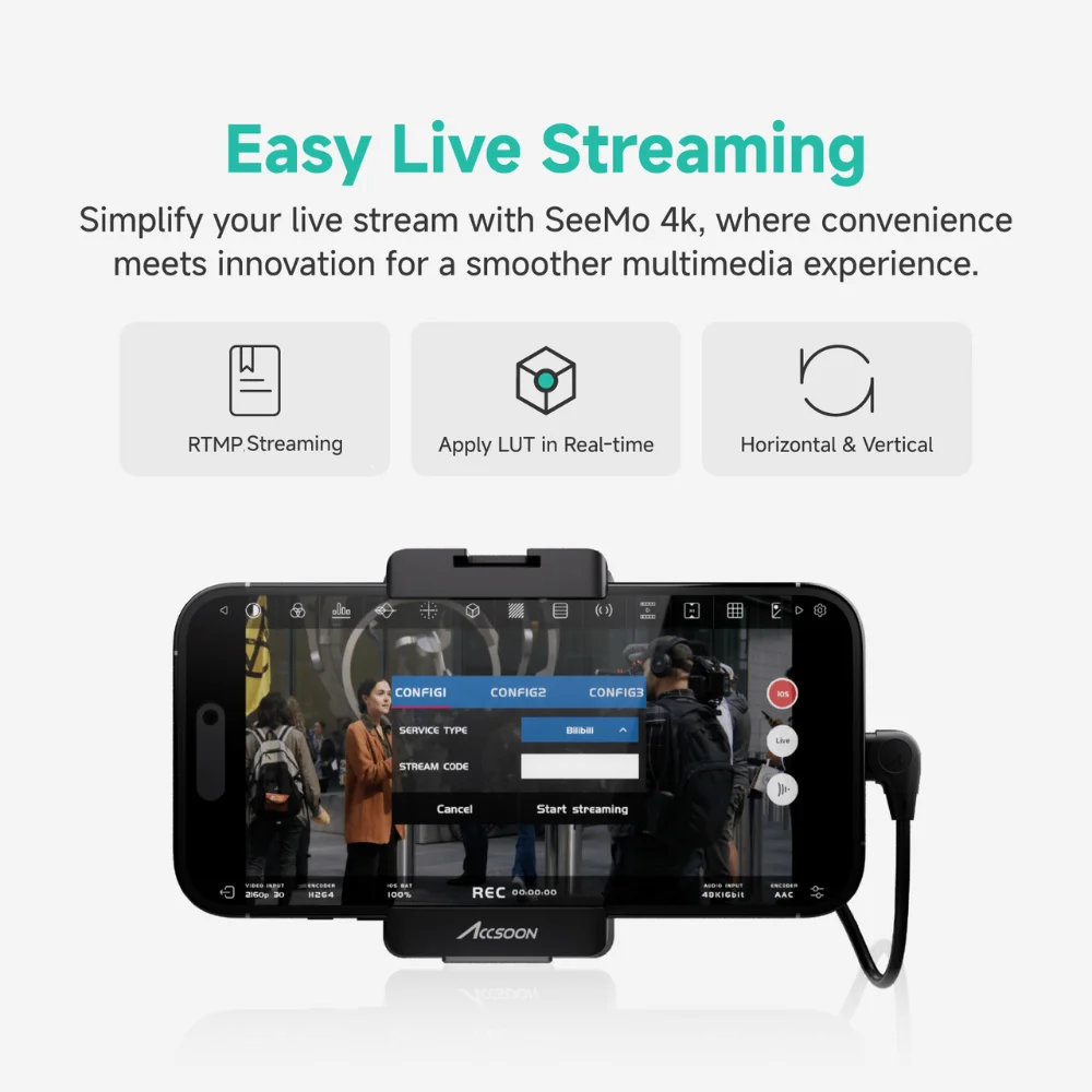 ACCSOON SEEMO HDMI Передача видео через кабель Карта захвата Камера 1080P60 Запись видео HDMI для iPhone iPad Прямая трансляция (art.: 3920ca452ad41) - 3920ca452ad41