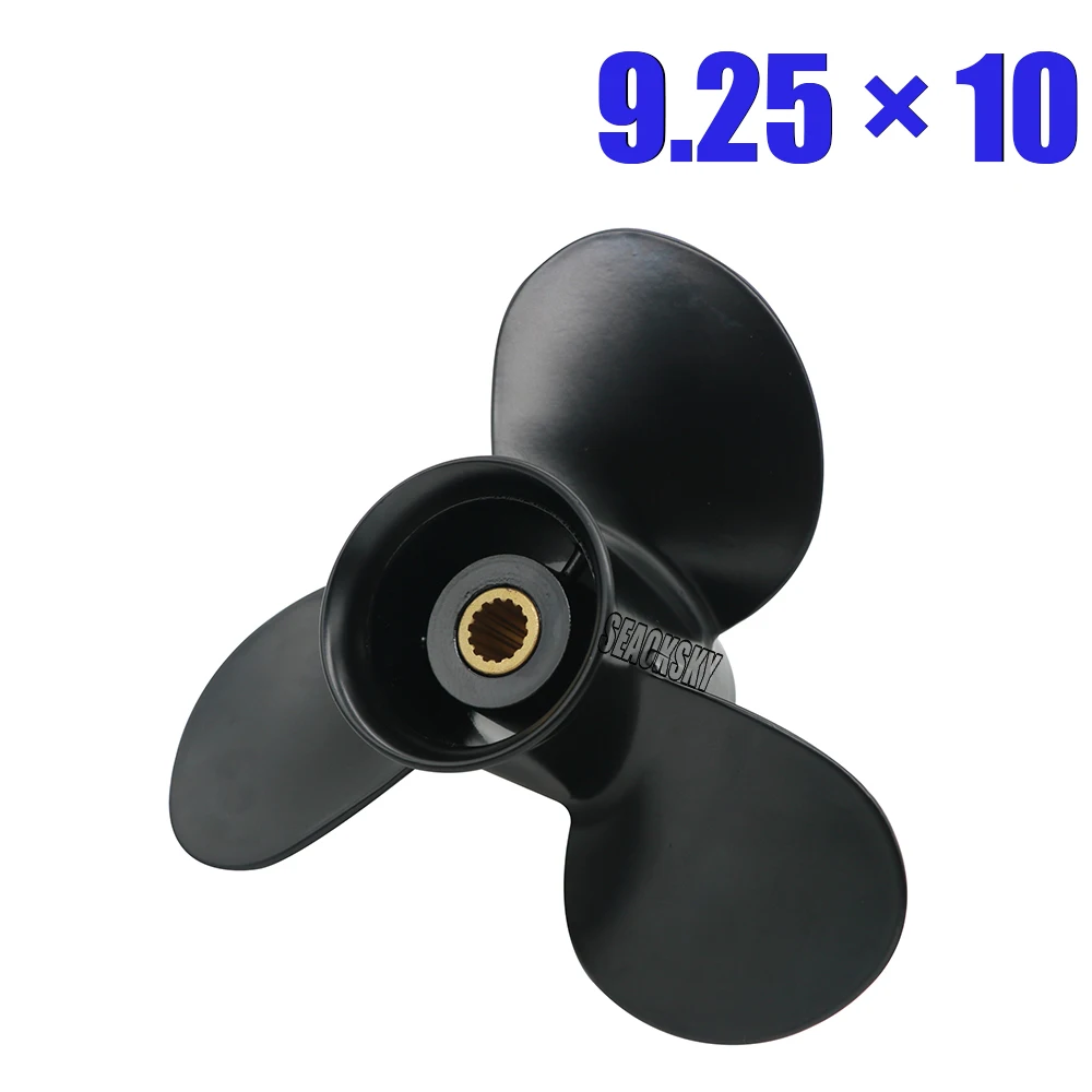 

Подвесной Пропеллер для Tohatsu Mercury 9.9 л.с. 15 л.с. 20 л.с. 9,25*10 лодочный винт из алюминиевого сплава 3 Лопасти 14 лодочного двигателя