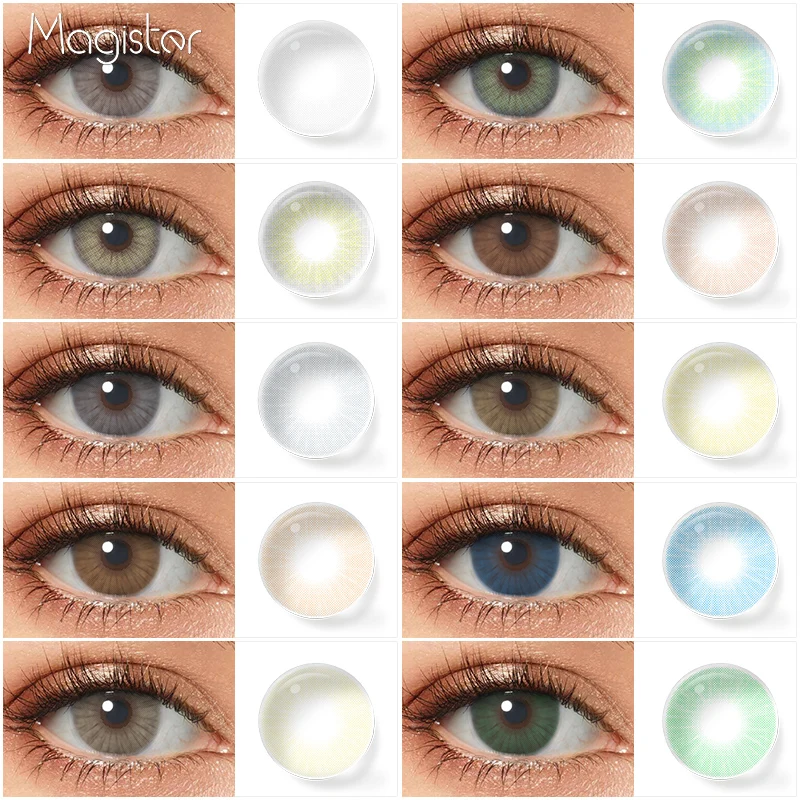 Контактные линзы HIDROCOR контактные с естественным цветом для глаз 1 пара | Красота и
