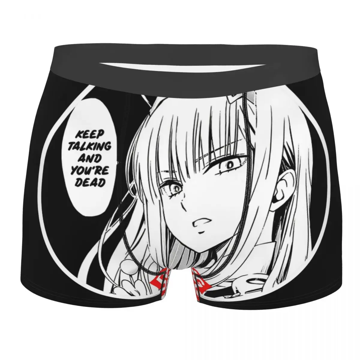 

Keep Talking And You Are Dead Underpants Breathbale Panties Male Underwear Print Shorts Boxer Briefs