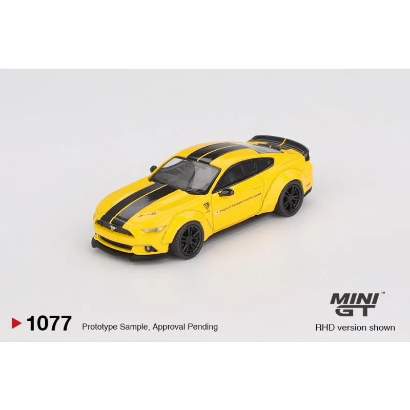 Фото Модель автомобиля Ford Mustang Widebody из литого металла, масштаб 1:64, MINIGT №3