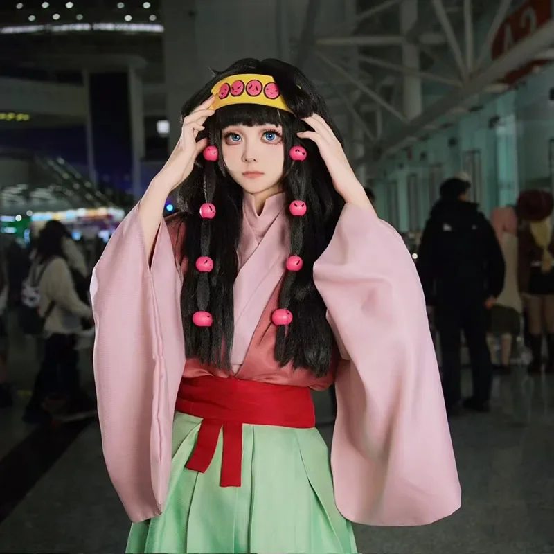 Аниме Alluka Zoldyck Косплей Костюм HUNTER×HUNTER Aruka Zorudikku Парики или Розничные головные