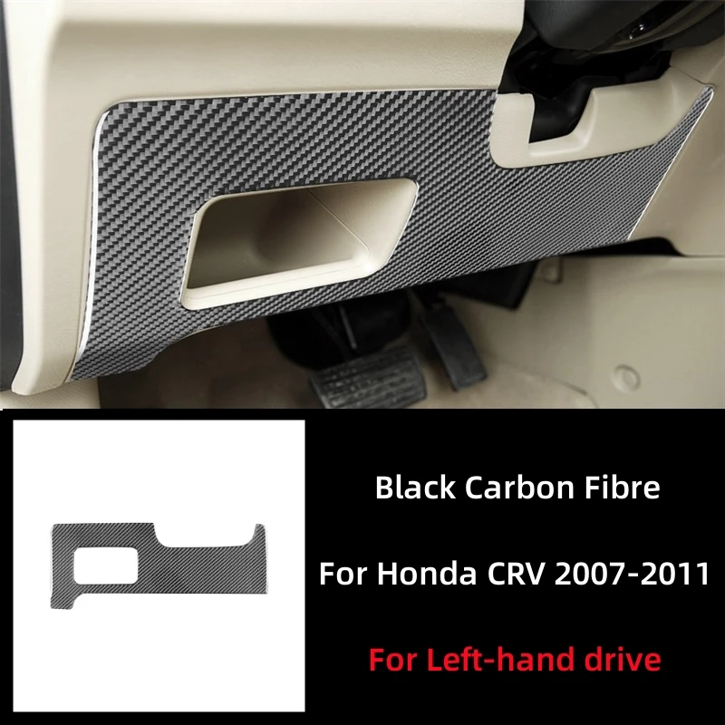 

Для Honda CRV CR-V 2007 2008 2009 2010 2011 аксессуары из углеродного волокна интерьер Автомобильная панель водителя декоративная наклейка крышка отделка