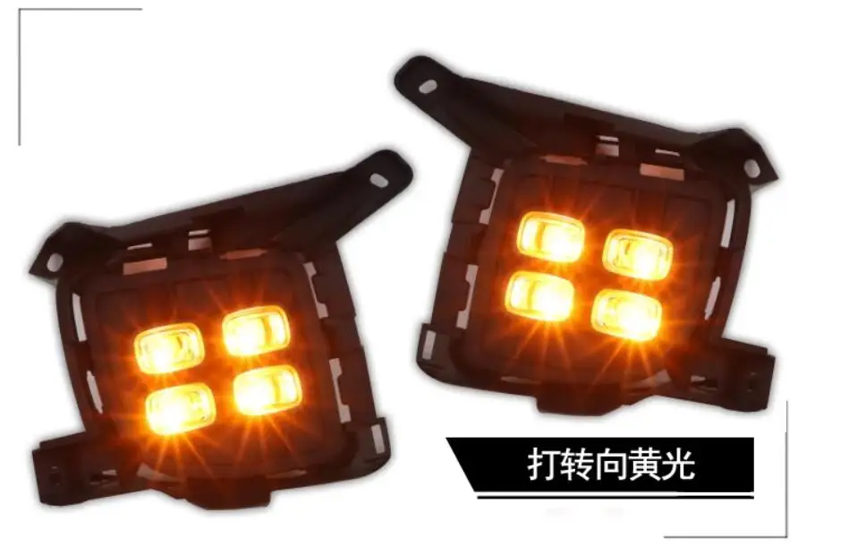 Фото Фара для бампера автомобиля Toyota Land Cruiser Prado LC200, 2012-2015 гг., светодиодные дневные ходовые огни (DRL) для Prado. №4