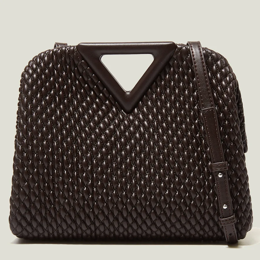 Designer Triangle Handbag For Women Brand Tote Luxury Retro Shoulder Crossbody Bags Ladies High Qual