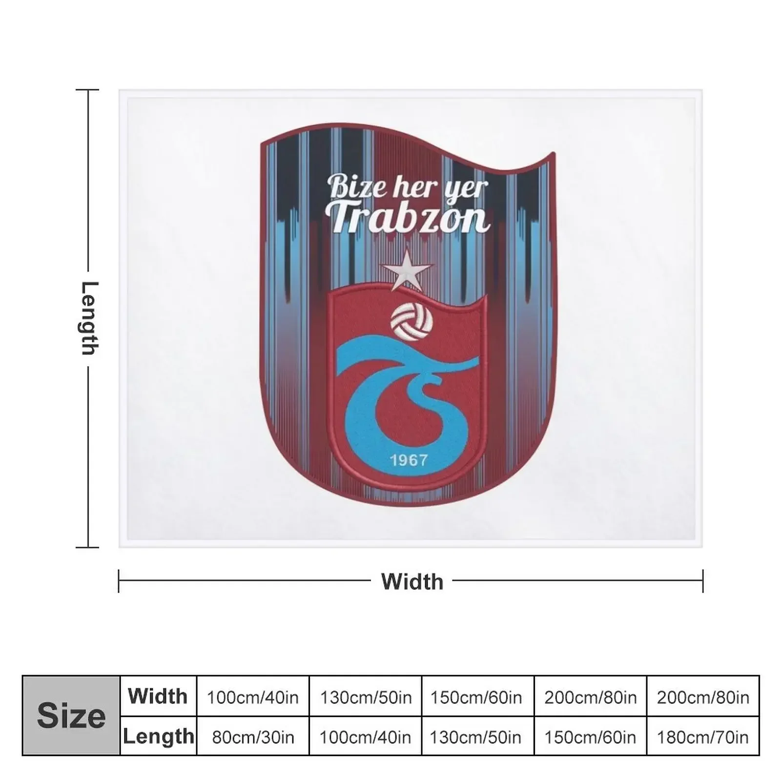 Bize Her Yer TRABZON плюшевое одеяло