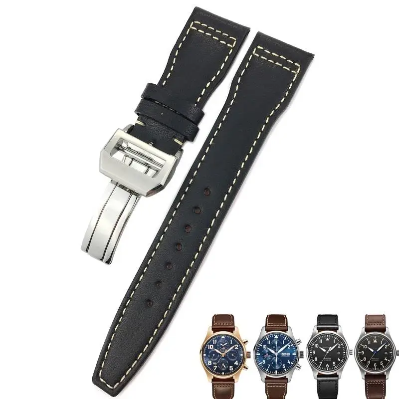 BEFIA 20 мм 21 22 ремешки для часов из телячьей кожи IWC Mark LE Маленький принц IW327004 IW377714