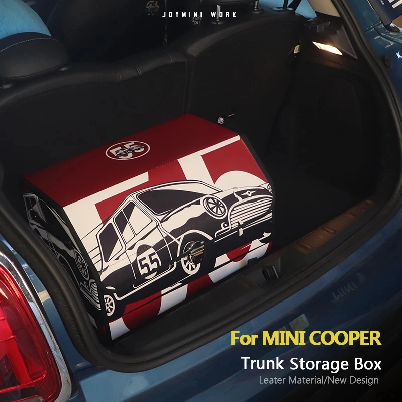 

Leather Car Storage Trunk Box Organizer For Mini Cooper R50 R52 R53 F56 F55 F54 F60 R56 R55 R60 R61 R57 R58 F54