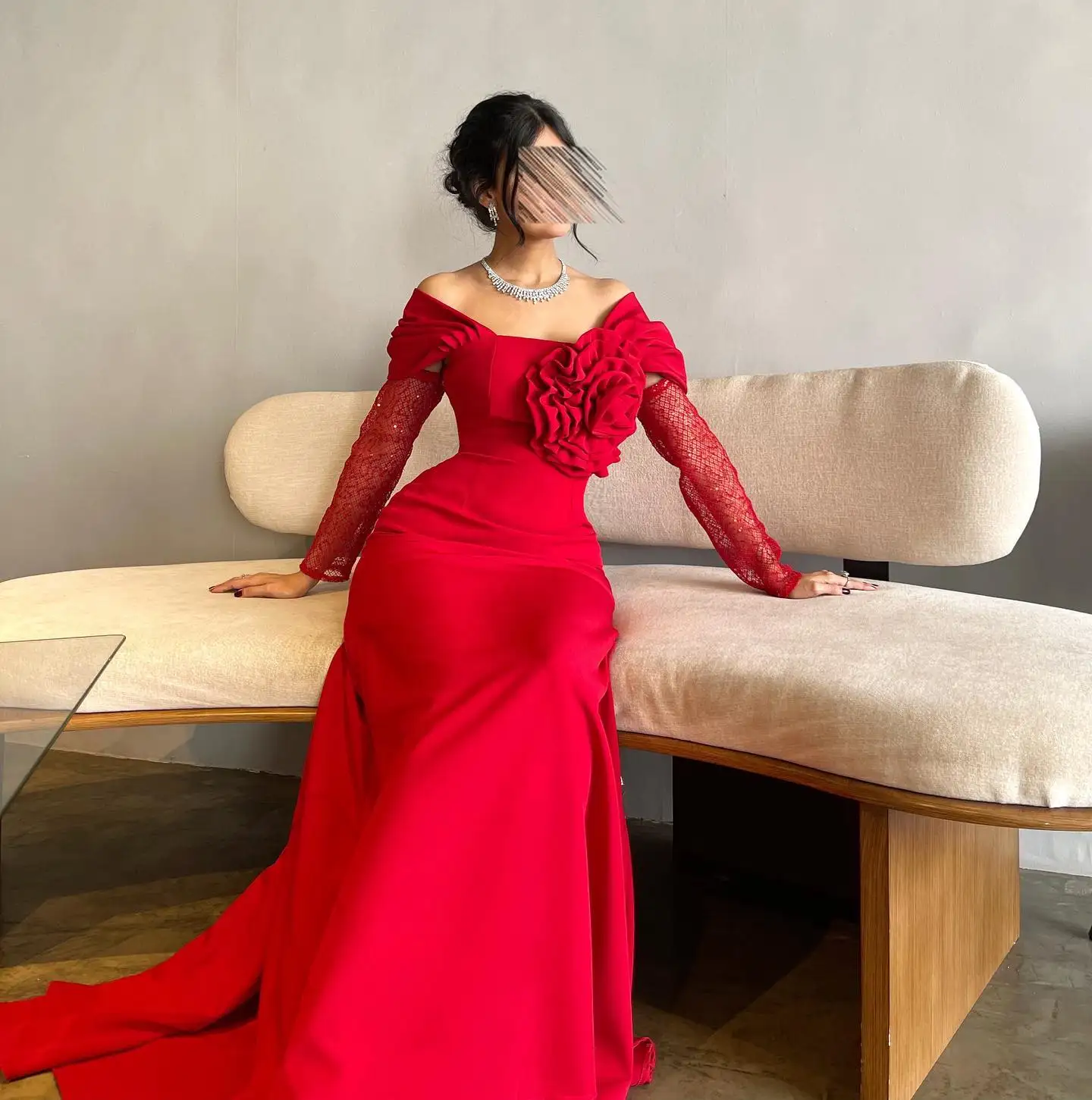 Рисунок 2 - Женское платье-Русалка с длинным рукавом