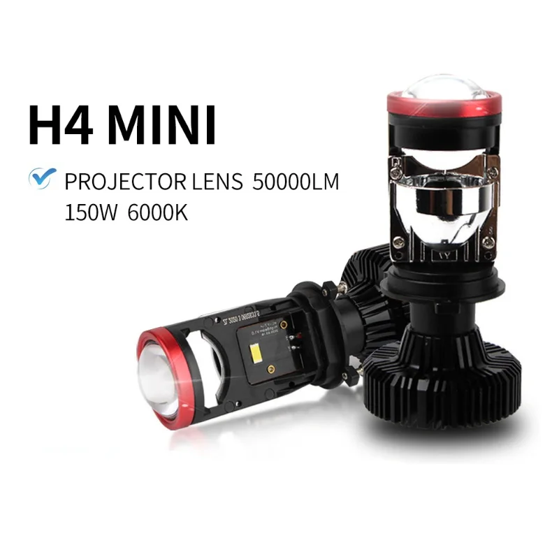 

Автомобильные фары H4 Лампа с объективом Y7 модифицированный ультра яркий прожектор двухцветные встроенные автомобильные фонари