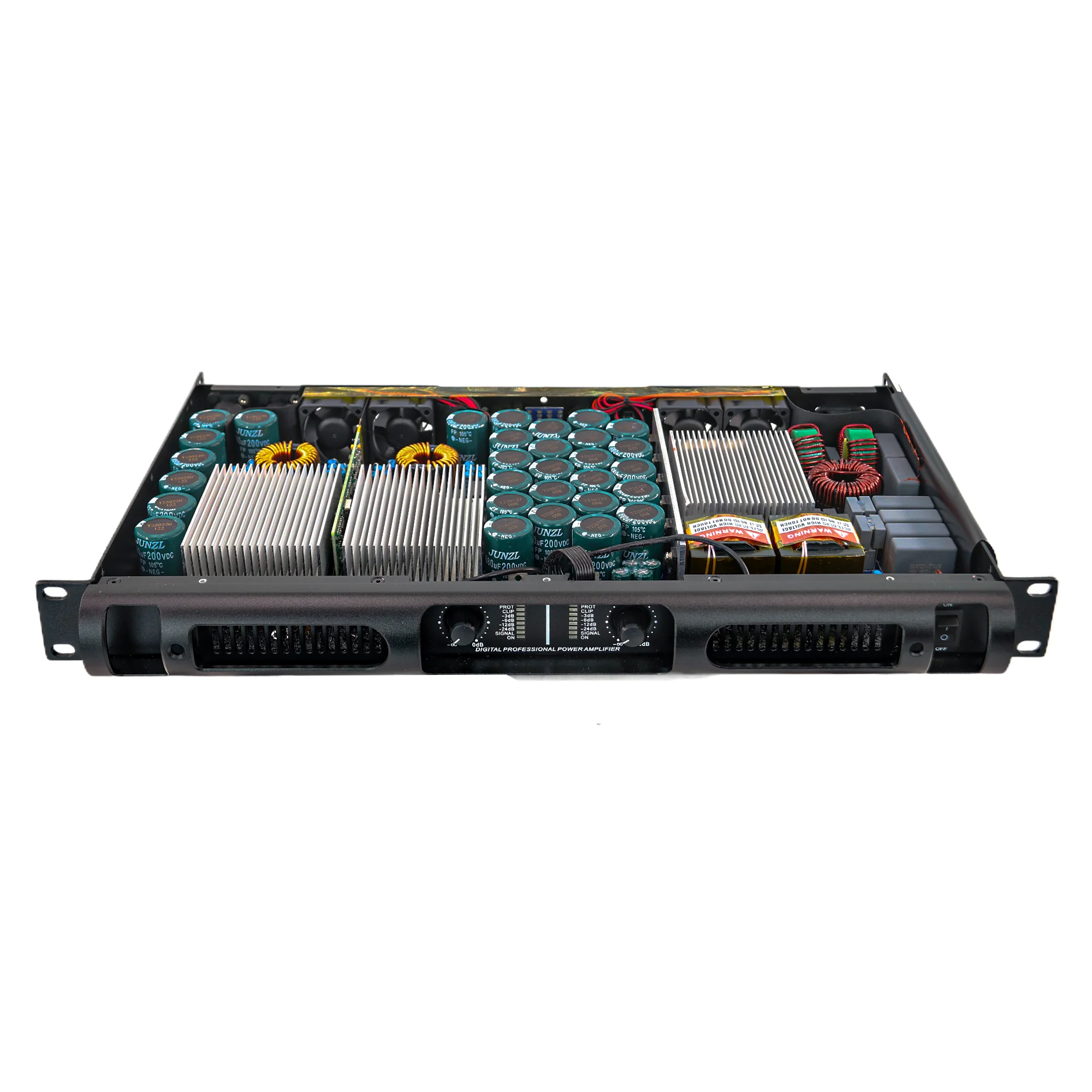 Lihui 2400 Вт 1U стерео 2-канальный усилитель мощности класса D Pro Audio DJ звуковая система