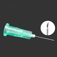 10pcslot 32g 4mm needle piercing transparent syringe injection glue clear tip cap forpharmaceutical injection needle 32g 13mm