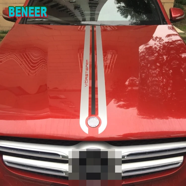 145 см KK Vorsteiner Автомобильная наклейка на голову для Mercedes benz AMG w204 w211 W210 C63 c180 e200 CLA GLK GLE GLA A180 A B C E class A45