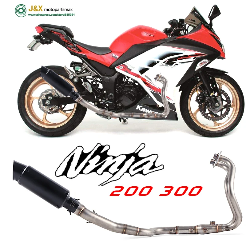 

Ninja250 Full System ExhaustFOR Ninja250 Ninja300 Motorcycle Exhaust Middle Conector Middle Pipe