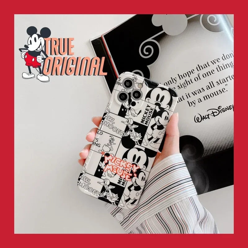 Чехол для телефона Disney с Микки Маусом Iphone 13promax 12 11 Pro Max модный полноразмерный