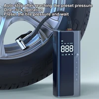 8000mah car air compressor 60w 12v 150psi electric wireless tire inflator pump for motorcycle bicycle boat auto tyre balls