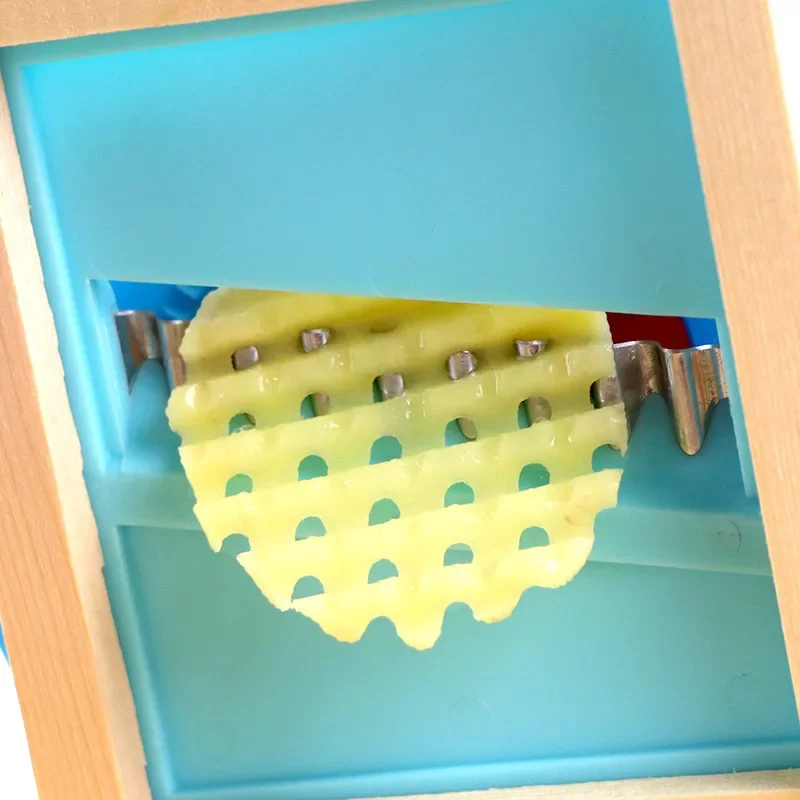 Деревянная Картофельная решетка овощерезка гофрированная сетка измельчитель