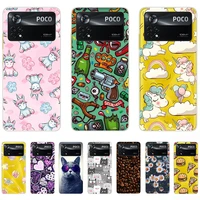 case for xiaomi poco x4 pro unicorn cute animal shell phone case on xiaomi pocox4pro shockproof 6 67inch clear full protection