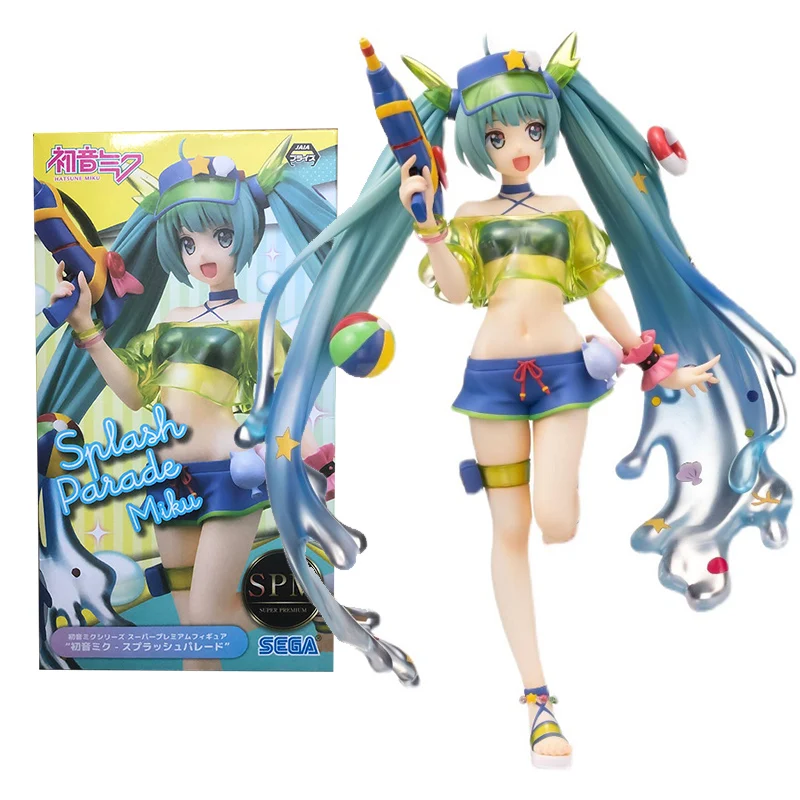 

Genuine Hatsune Miku Action Figure Vocaloid Water Gun Miku Collection Model Ornaments Anime Action Figure Toys for Children