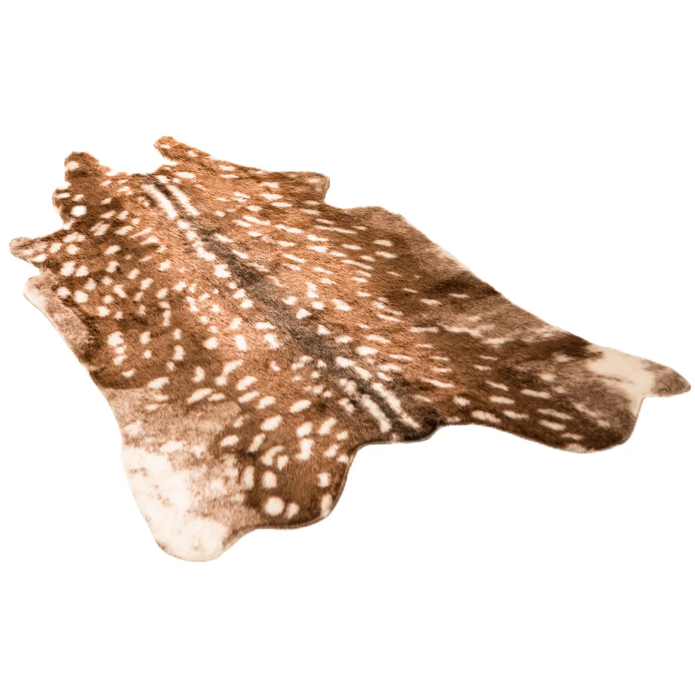 

Rug Carpet Area Deer Mat Animal Hide Floor Fluffy Sika Faux Room Cowhide Animals Furry Pad Rugs Cow Bedroom Living Disinfection