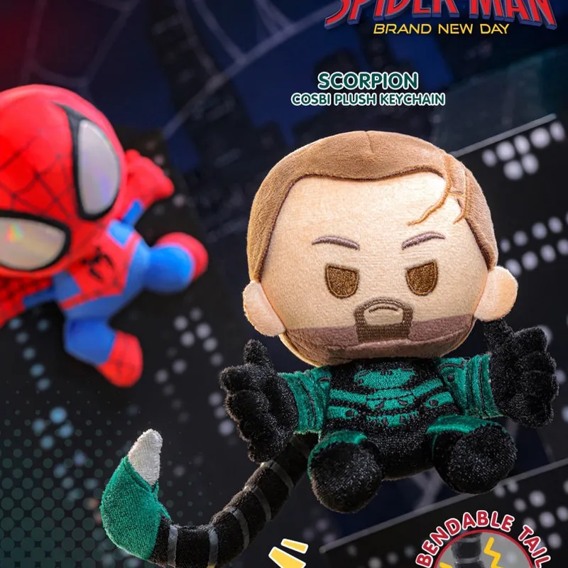 Фото Плюшевый брелок Hot Toys Scorpion Bendable Tail Cosbi, Marvel Spider-Man, абсолютно новый, аниме-мерч, подарочная коробка-сюрприз №5