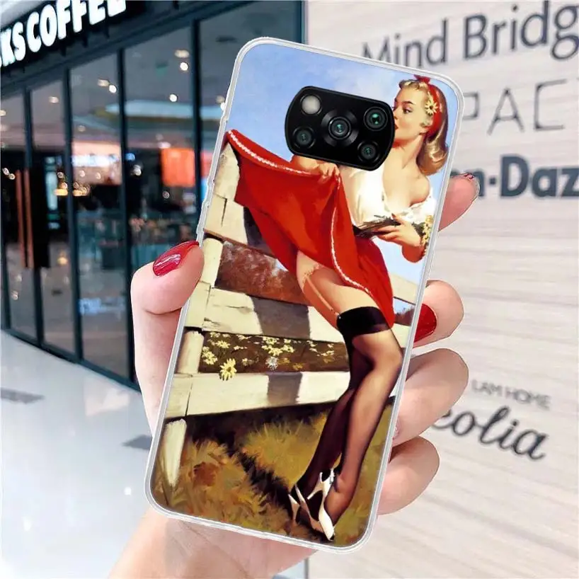 Сексуальный женский Мягкий чехол для телефона девушек Xiaomi Poco X6 X5 X4 Gt X3 Nfc F6 F5 Pro M5s M5