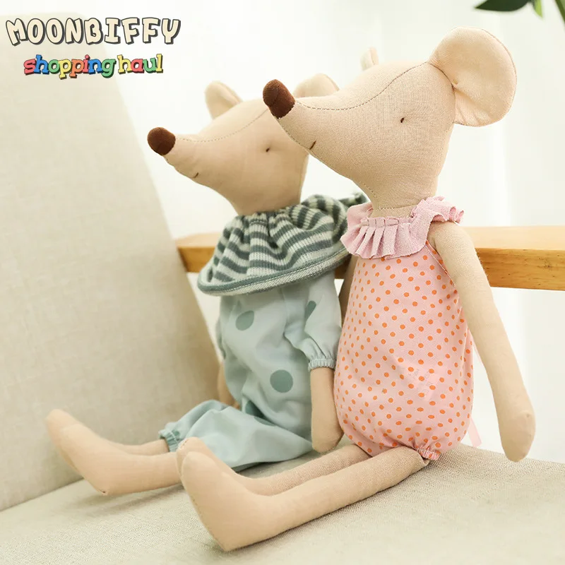 

35/45cm Stuffed Animals Cute Mice Kawaii Mouse Plush Toys Stuffed Dolls Soft Mouse Doll Baby Sleeping Toy Cloth for Kids Gift