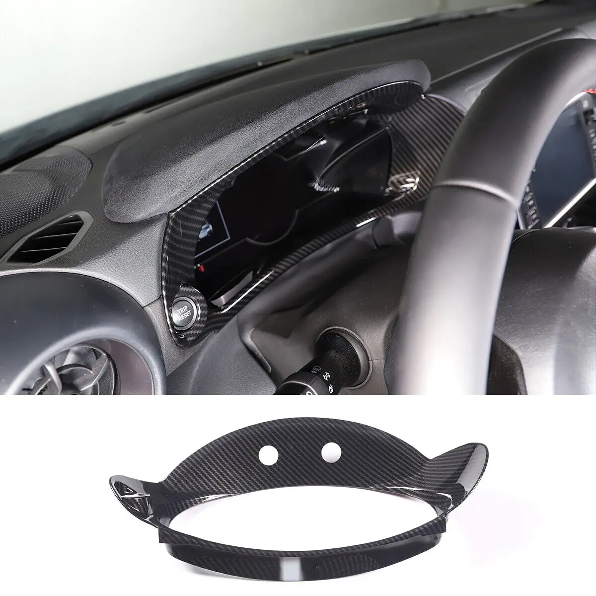 

Для Toyota GR86 Subaru BRZ 2022-2025 гг., модифицированная рама прибора из углеродного волокна ZD8ZN8, положение прибора рулевого колеса, карбон