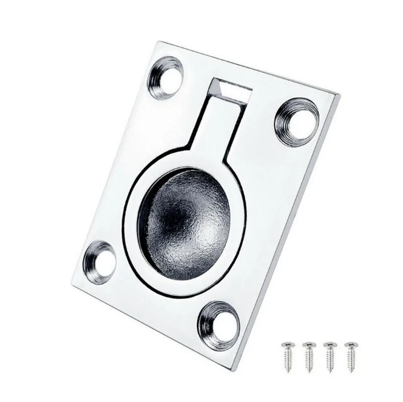 38x48 мм Морская нержавеющая лодка яхта смыв подъемник ручка вытяжной люк кольцо оборудование