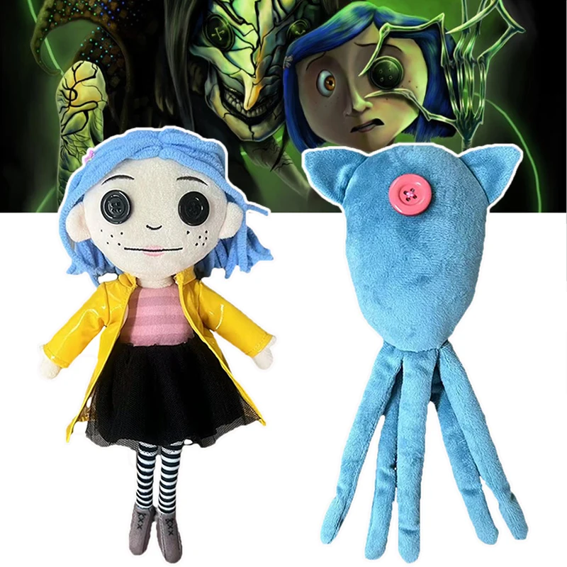 Коралиновый кальмар плюшевые игрушки мультяшные мягкие куклы-призраки