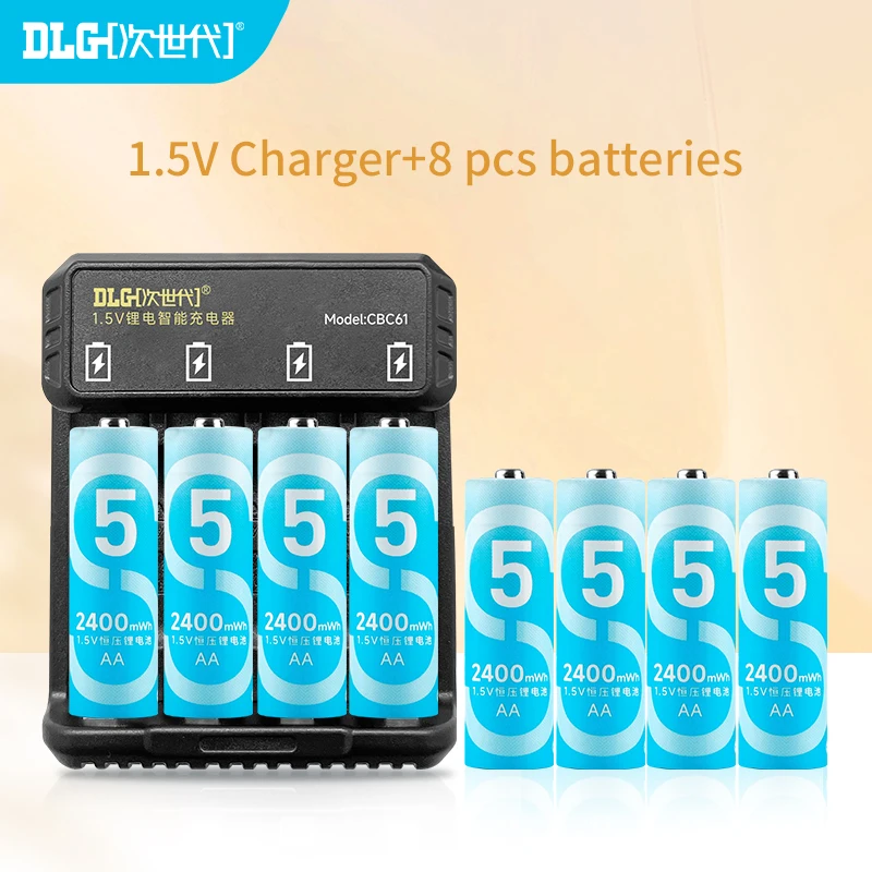 Литиевая аккумуляторная батарея DLGPOWER AA 1,5 в МВтч с зарядным устройством для пульта дистанционного управления