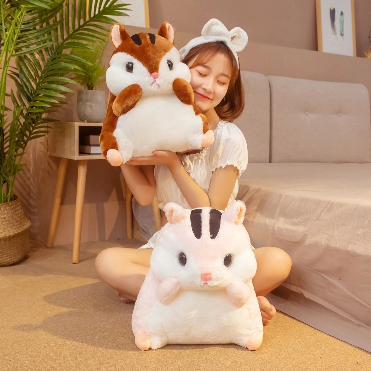 

Furry Fat 30/40CM Lovely Plush Animals Squirrel Toys Soft Stuffed Animals Hamster Dolls Children Accompany Toys Nice Home Decor