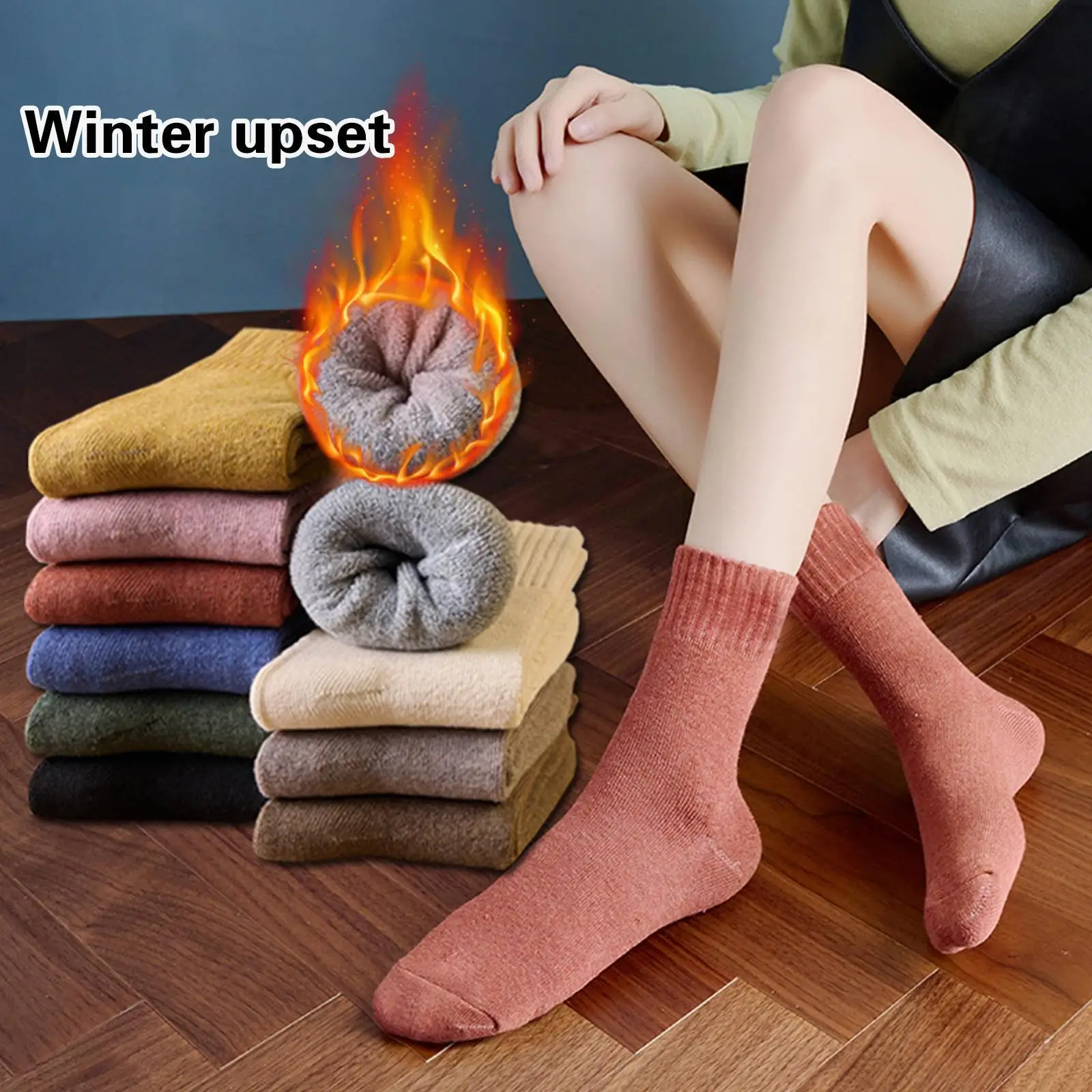 

Носки женские теплые зимние, 5 пар, L9P4