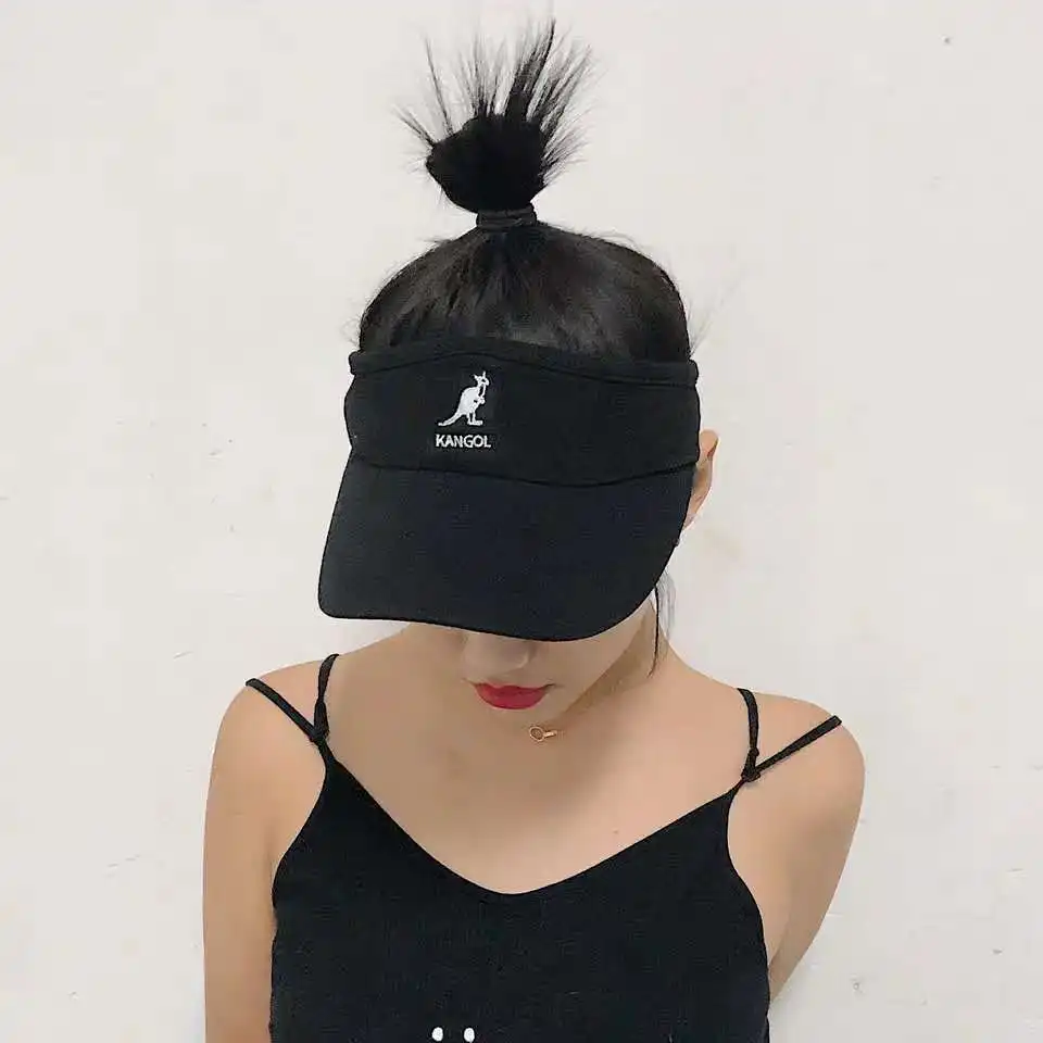 

kangol Summer Breathable Air Sun Hats Men Women Visor UV Protection Top Empty Solid Sports Tennis Golf Running Sunscreen Cap