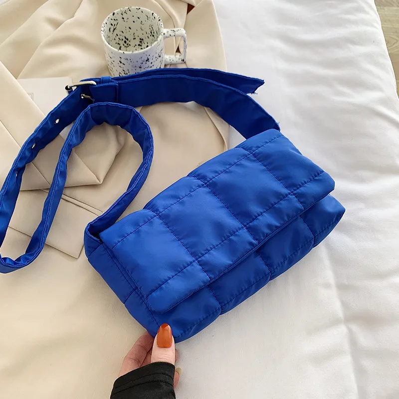 

Fashion Large Women Bags HandBags Designer Quilted Ladies Shoulder Bag Nylon Cotton Messenger Bag Purses Lipstick Bag Bolsos