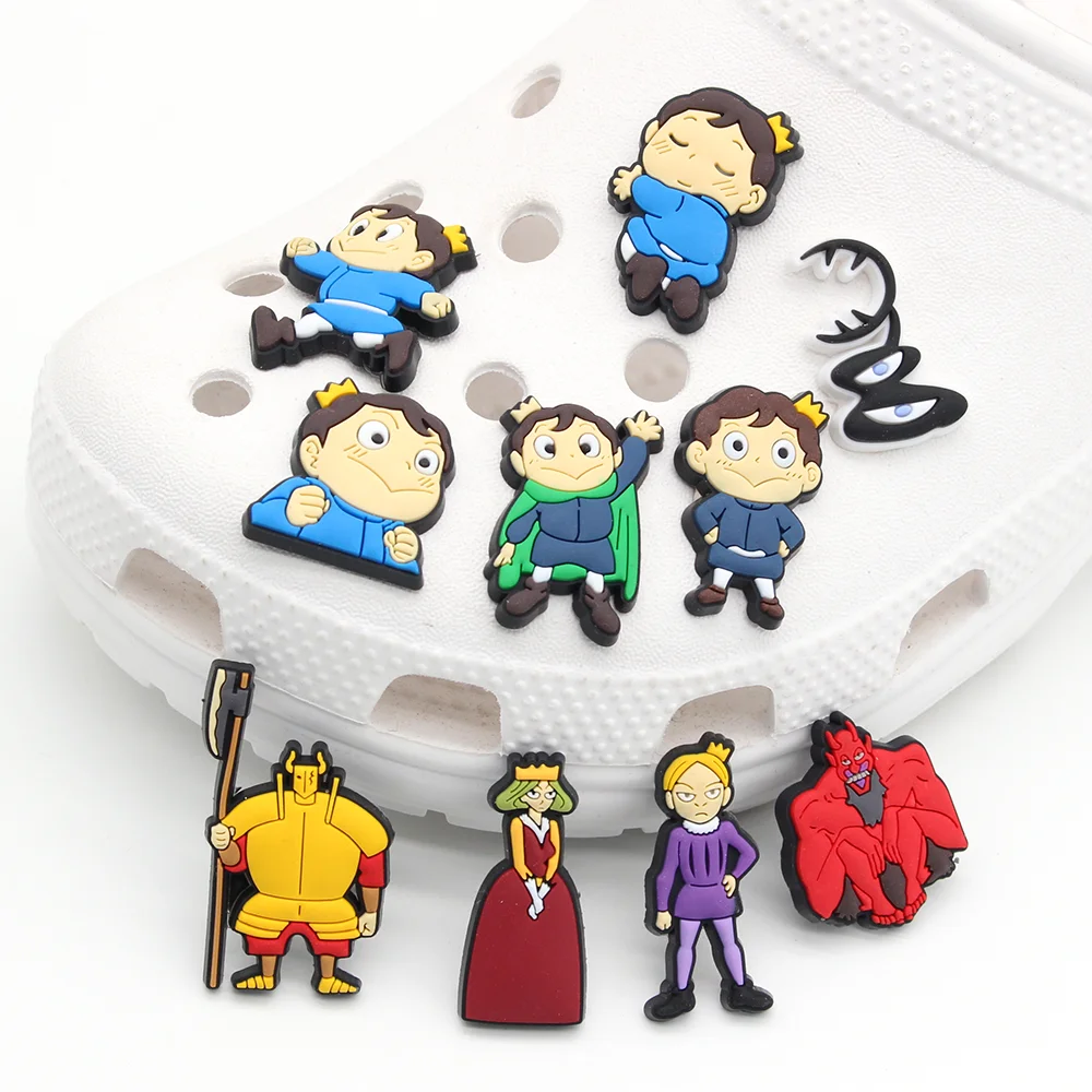 

Hot Japan anime jibz 1pcs Shoe Charms DIY cartoon characters clogs Shoe Aceessories Fit croc Sandals Decorate buckle kids Gifts