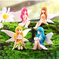 miniature cute flower fairy statue miniature cartoon landscape decoration doll house accessories family decoration