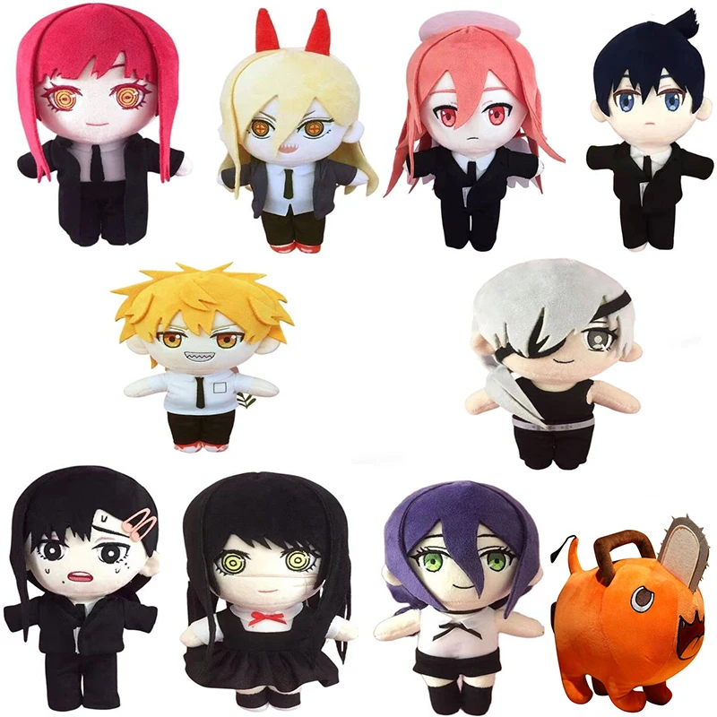 

20cm Chainsaw Man Makima Angel Devil Denji Reze Power Hayakawa Aki Higashiyama Kobeni Pochita Plush Doll Cartoon Stuffed Toy