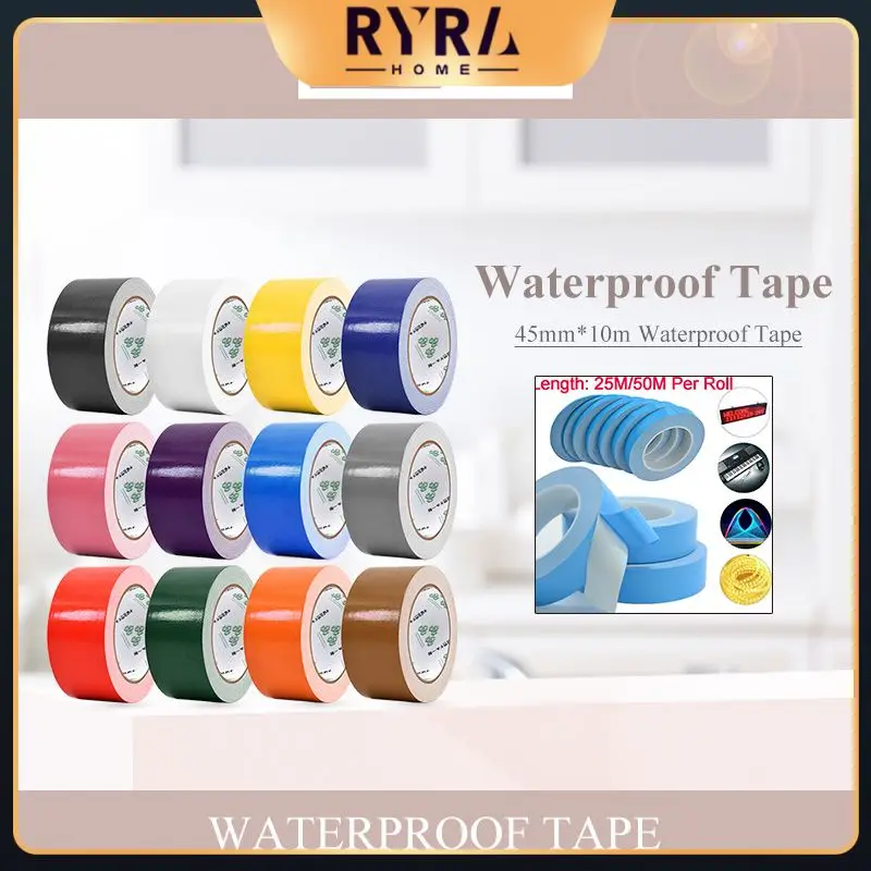 

Multicolor High Viscosity Adhesive Fabric Tape Carpet Floor Cloth Base Tape Decoration Cloth Duct Tape Kitchen Stickers Gadget