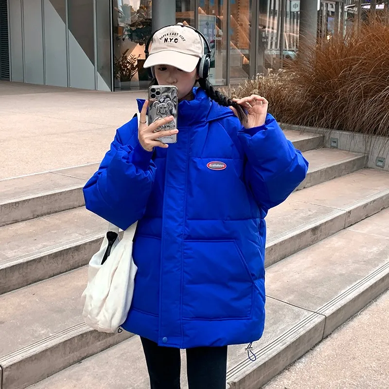 2022 Winter Oversize Jacket Women Thick Dowm Cotton Padded Coat Female Fashion Hooded Loose Bubble Coats Women's Puffer Parkas